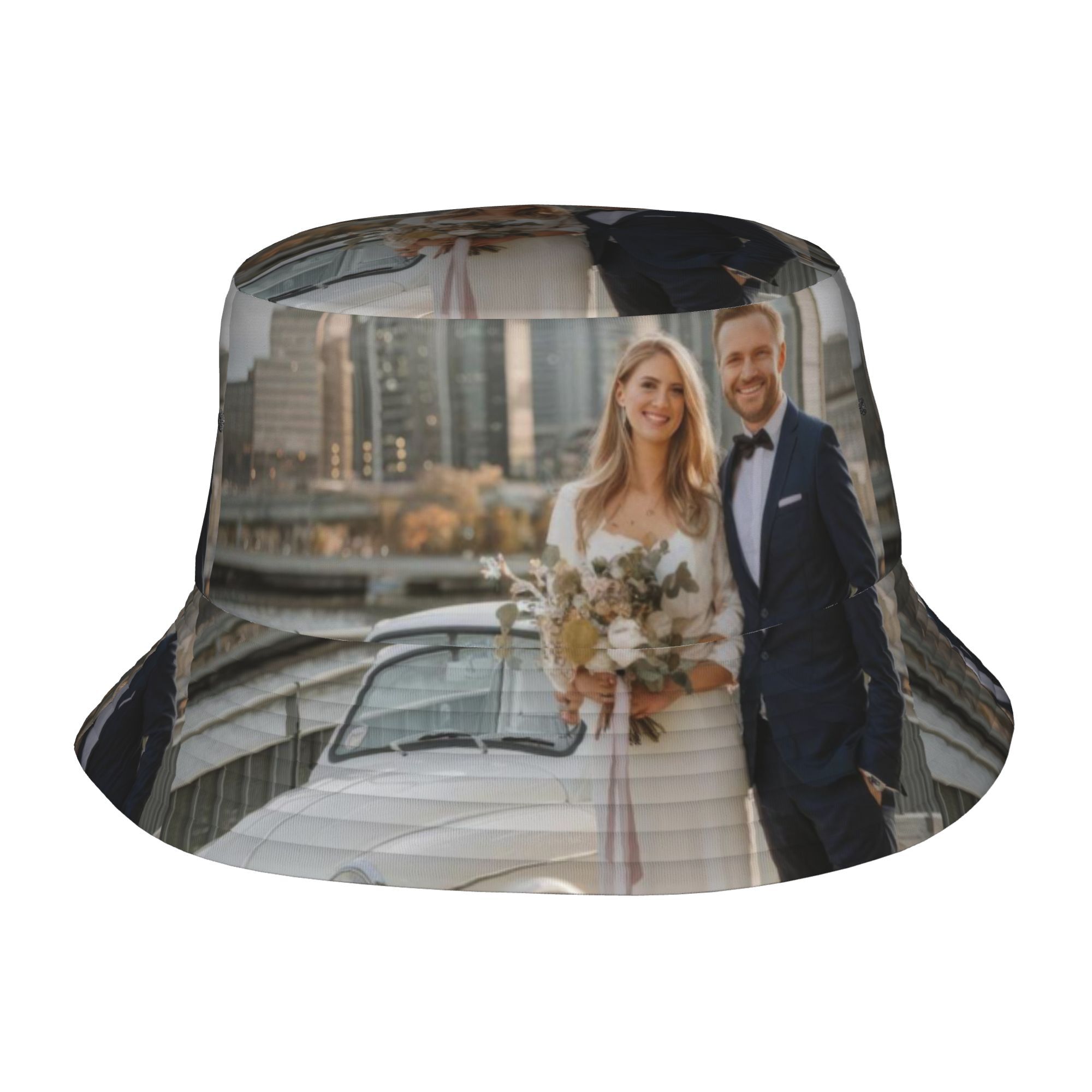 TEMU Gorro de pescador personalizado, foto/texto/logotipo personalizable, gorro de pescador de playa a , adecuado para playa , actividades al aire
