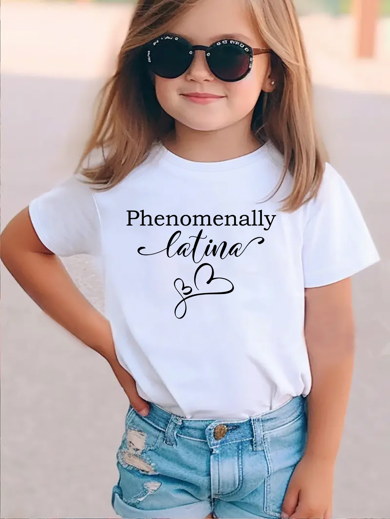 adorable latina girl illustration cotton t shirt Temu United