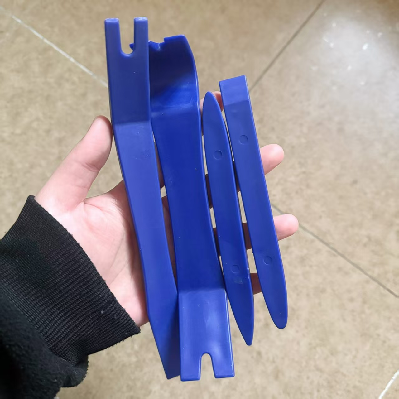 TEMU 4pcs Car Hand Tool Set Car Disassembly Tool Set Stereo Repair Tools Dvd Repair Tools Dashboard Disassembly Tools Interior Plastic