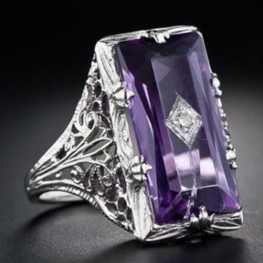 TEMU Luxurious And Elegant Ring, Set With Sparkling Cubic Zirconia Engagement Ring, Exquisite Accessories For Ladies' Dinners, Fashionable Accessories For
