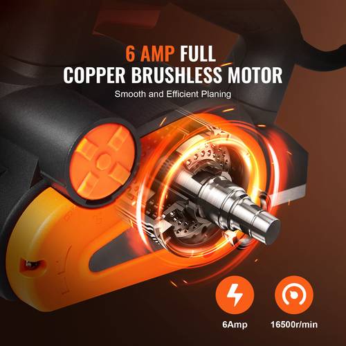 electric hand planer 3 1 4 width corded electric hand planer 16500 rpm high speed powerful electric handheld planer for woodworking chamfering carpentry tool