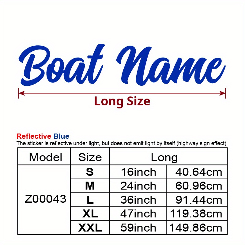 TEMU 1 ud. Calcomanías reflectantes de vinilo con de barco personalizado, , fuente , personalizadas para, pontón, kayak, parabrisas de coche, barco,