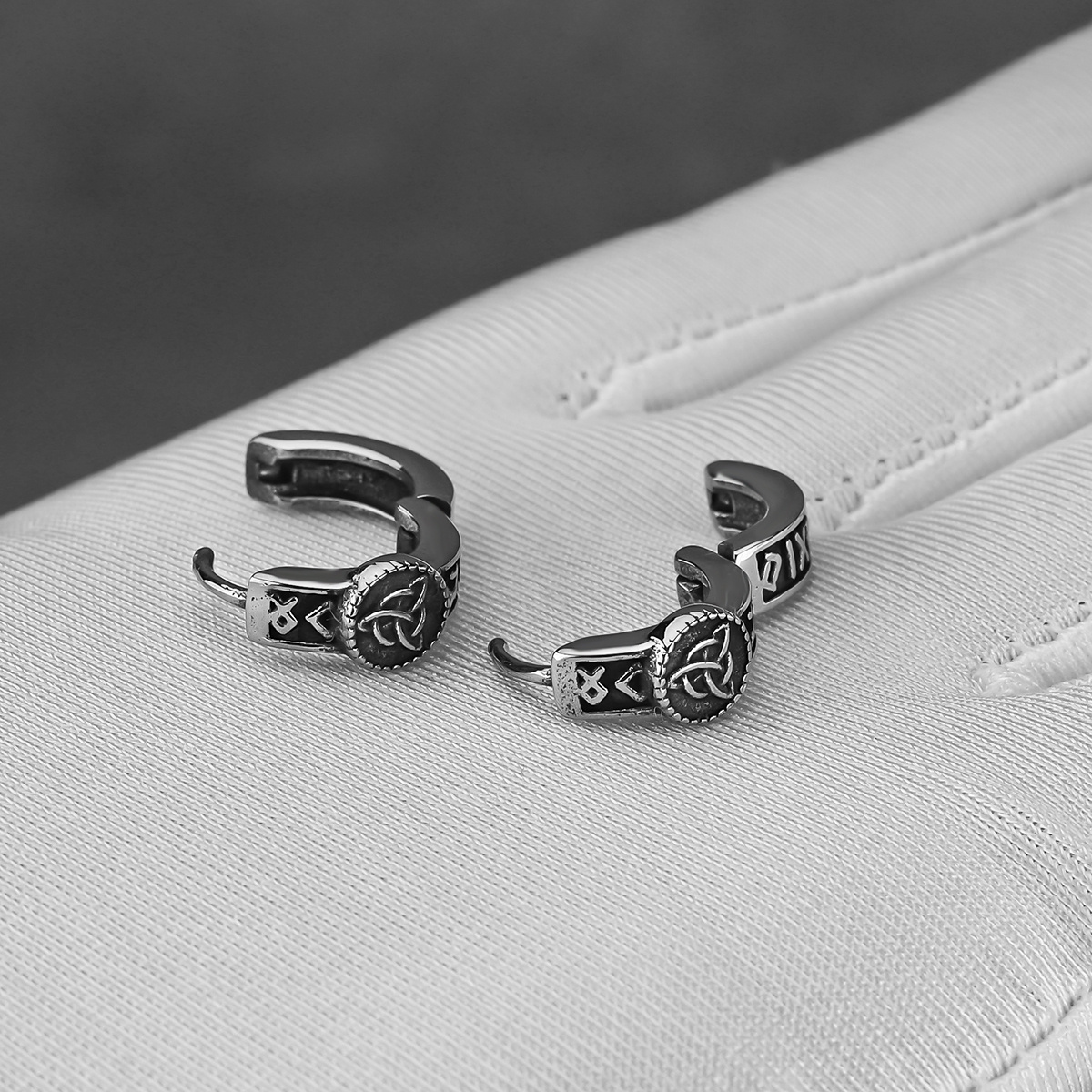 кельтские ретро серьги, амулеты, унисекс украшения, серьги из нержавеющей стали Детали 4