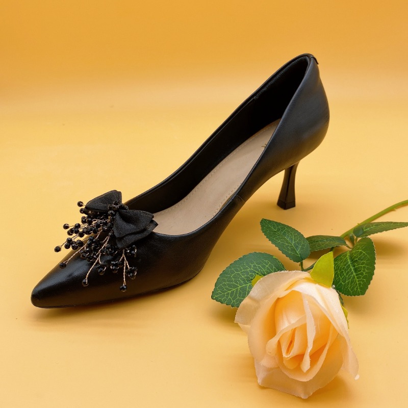 accessories for black floral dress Noraya Silk Midi Dress in Claudia Rose Black