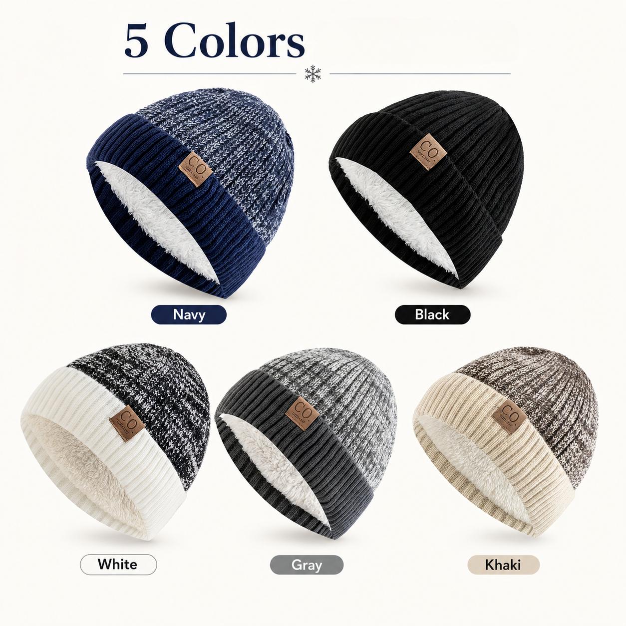winter plush ted hat unisex thick   proof ted cap simple and versatile the perfect winter gift   in 5 colors