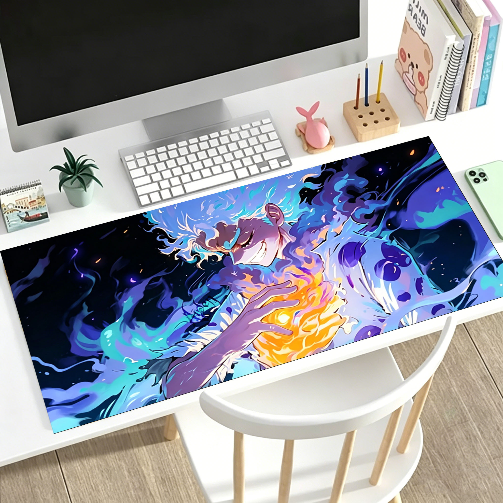 TEMU Tappetino per mouse da gaming e tappetino per tastiera da scrivania per pz, 1 pz - Motivo a cuore che batte - Tappetino protettivo per laptop,