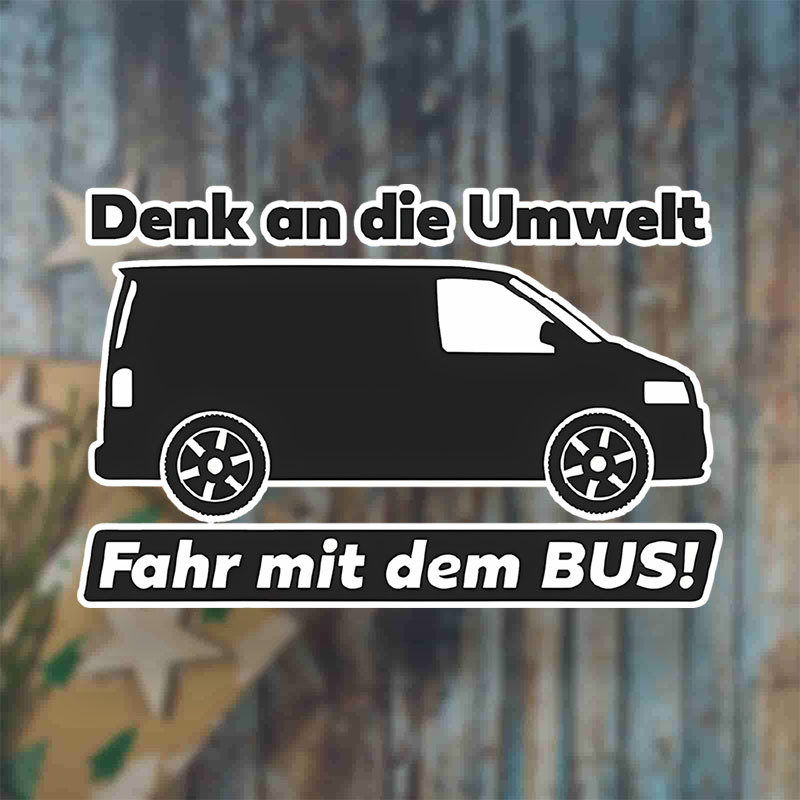 For Environment Ride The Bus Decal Sticker Wrap Funny Gag Funny Car Sticker