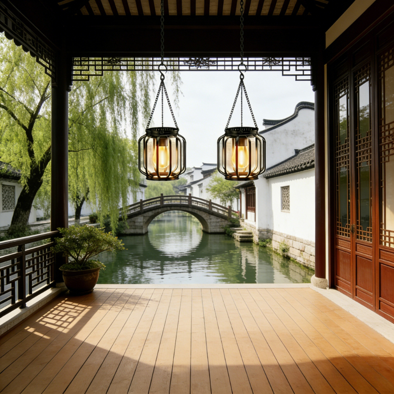 E-shop 2er-Set Neue Chinesische Solar-Gartenlaternen aus Metall mit verstärkten Haken, geeignet für Hängung Tischdekoration. Sanftes warmes Licht eine