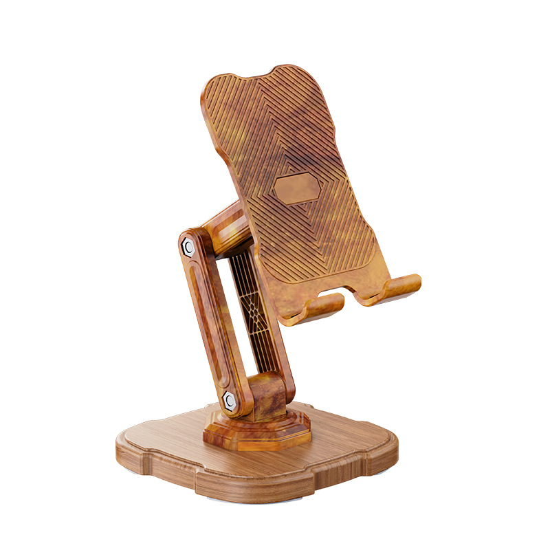 Portable Telescopic Lazy Folding Desktop Phone Stand Printed Live Streaming Plastic Stand Logo Corporate Advertising Gift