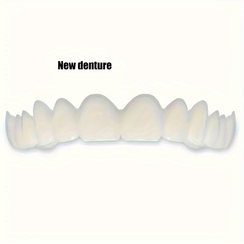 2pcs set   upper lower dentures with   veneer enhances   ideal for men women details 6