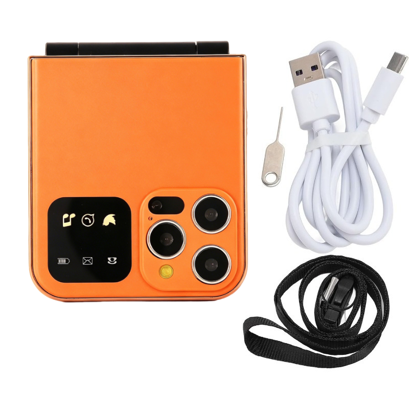 TEMU Mini téléphone portable pliable, téléphone fonctionnel léger, prend en charge plusieurs langues et est doté d'une caméra, d'une de vie de la