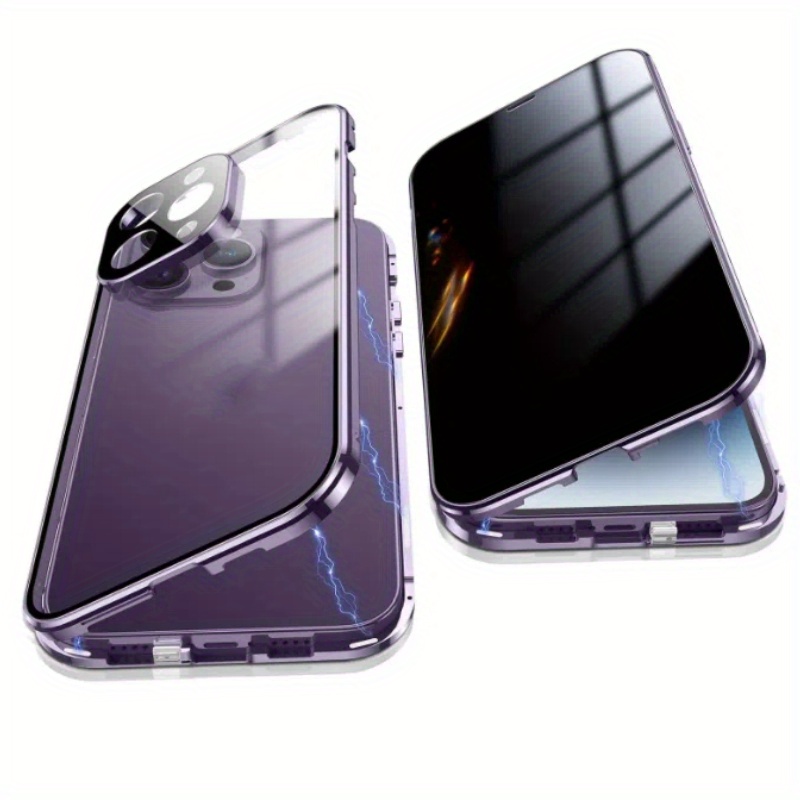 Magnetic Case Glass Phone Cover Iphone 11 Metallic Paint Magnetic