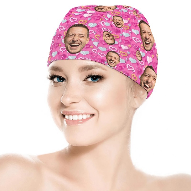 TEMU 1pc Custom Face Swim With Name/text/ - Quick-dry Breathable Suitable For Swimming, Surfing, Water Sports, Machine Washable Elastic Polyester For