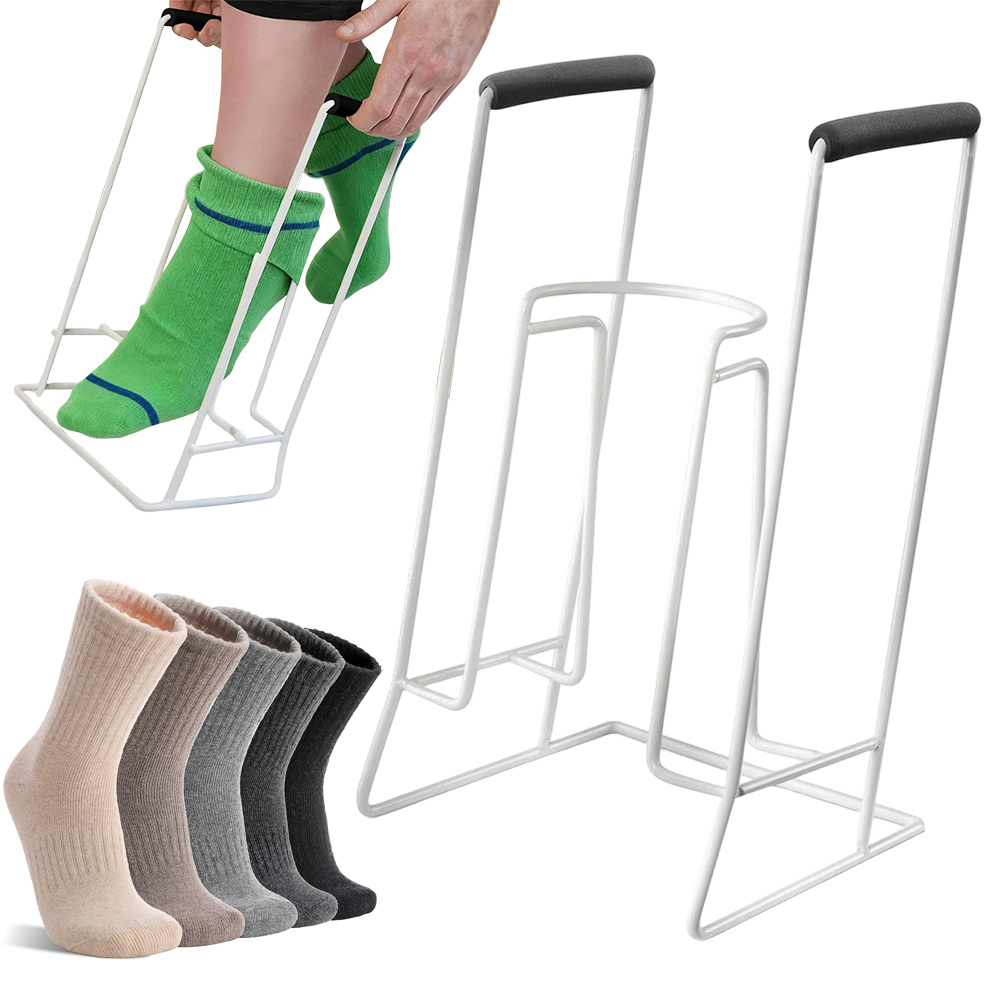 Image of Sock Assistance Products, A Sock Holder Suitable For Legs With A Of 16 Inches Or Less, With 2 Handles, To , Suitable For Sitting Or Standing, Great For The And Pregnant Women To Wear Socks.