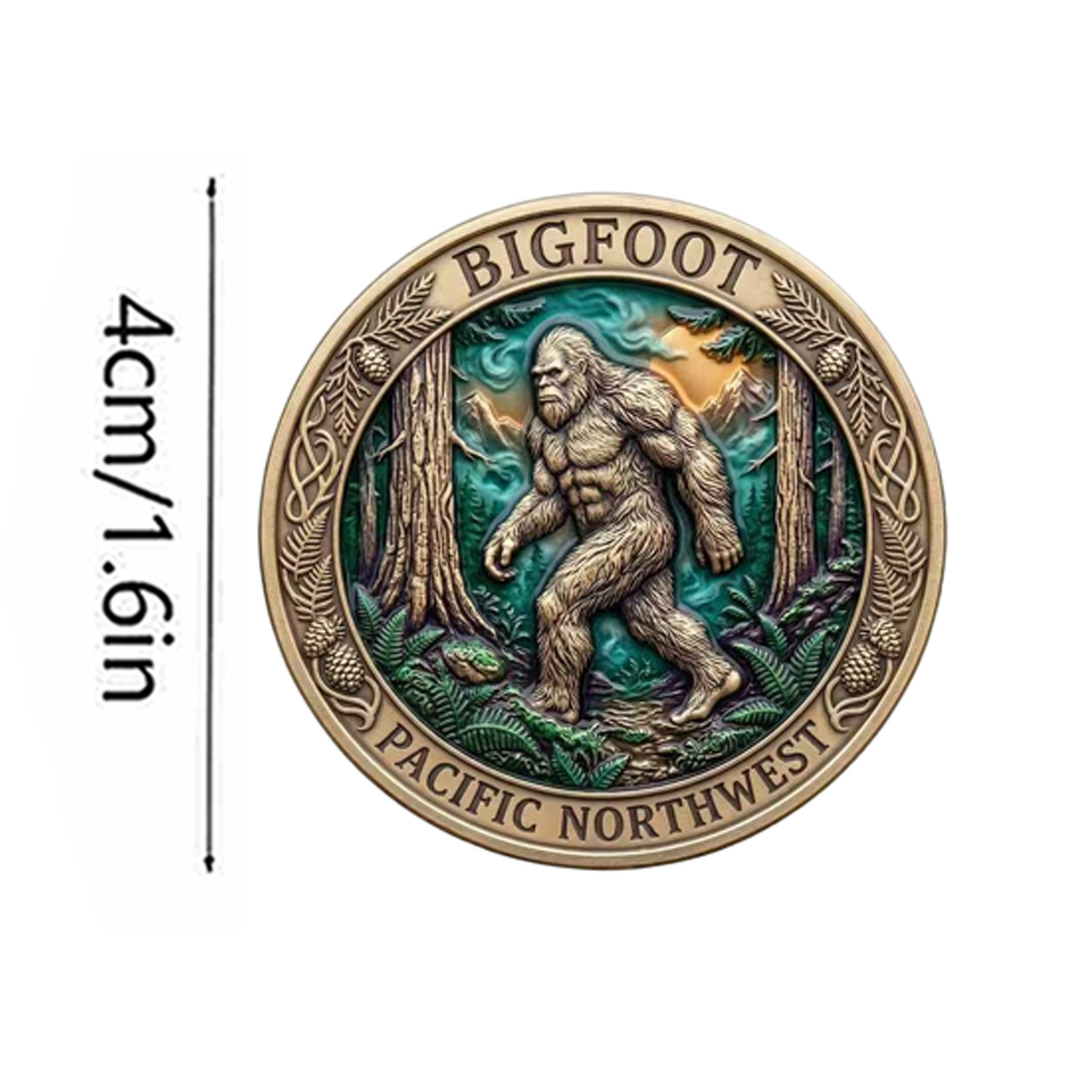 TEMU Replica Coin 1pc 3d Embossed Replica Coin Suitable For Collectors & Outdoor - Mysterious Legend Expedition Commemorative Medal, Vintage Token