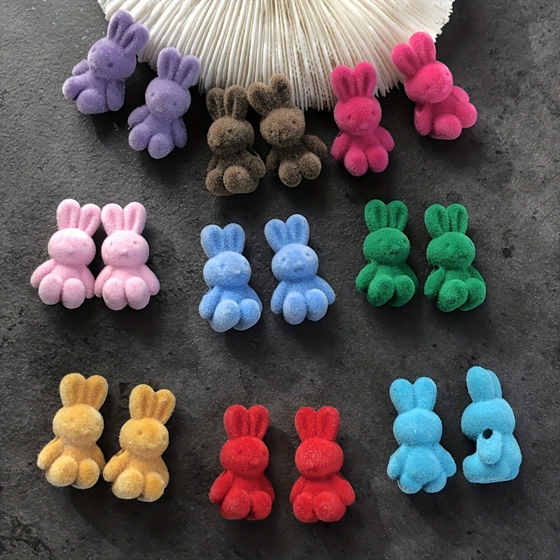 

Colored Fluffy Rabbit Beads - , Bracelets, Keychains, Earrings And Bags