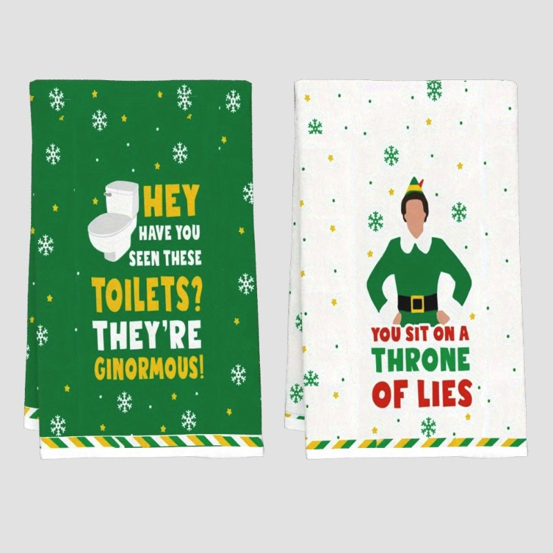 

2pcs Polyester Hand Towels, 18x26 Inch - & For Kitchen, Bathroom, And Home Decor