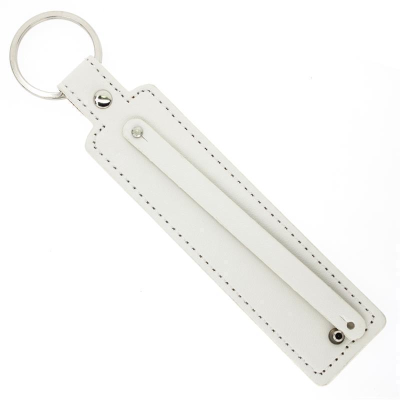 Image of Valentine's Day Creative Small Gift, Pu Leather Car Keychain, Diy Metal Keyring, Creative Diy Keychain Accessories For Couples And , Pu Leather Small Bag Pendant