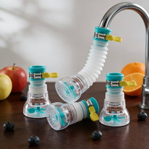 adjustable rotating faucet adapter for water dispensers flexible design durable plastic essential for kitchens and bathrooms a perfect gift for practical
