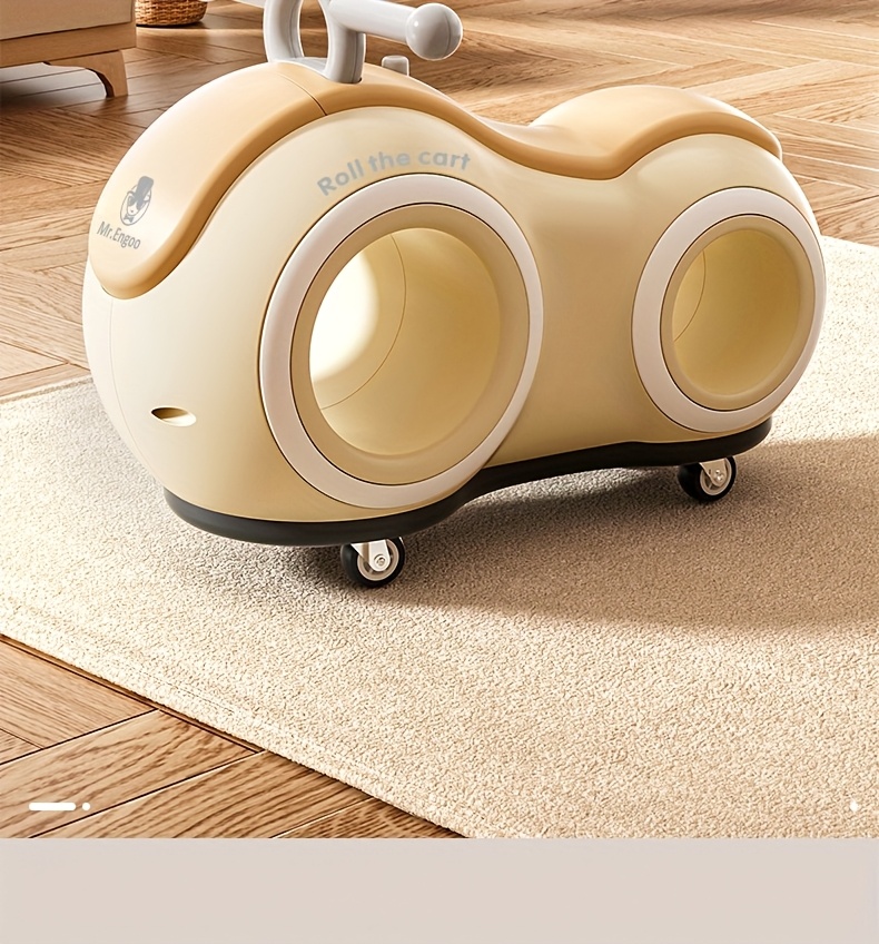 Baby Walker & Toddler Balance Bike with 4-Wheel Stability, 220lb Anti-Tip, Music & Lights - Indoor/Outdoor Ride-On Toy for 12-24 Month Boys & Girls, Parent-Child Interactive Learning Bike, Ideal First Birthday Gift (Pink/Green/Blue/Yellow)