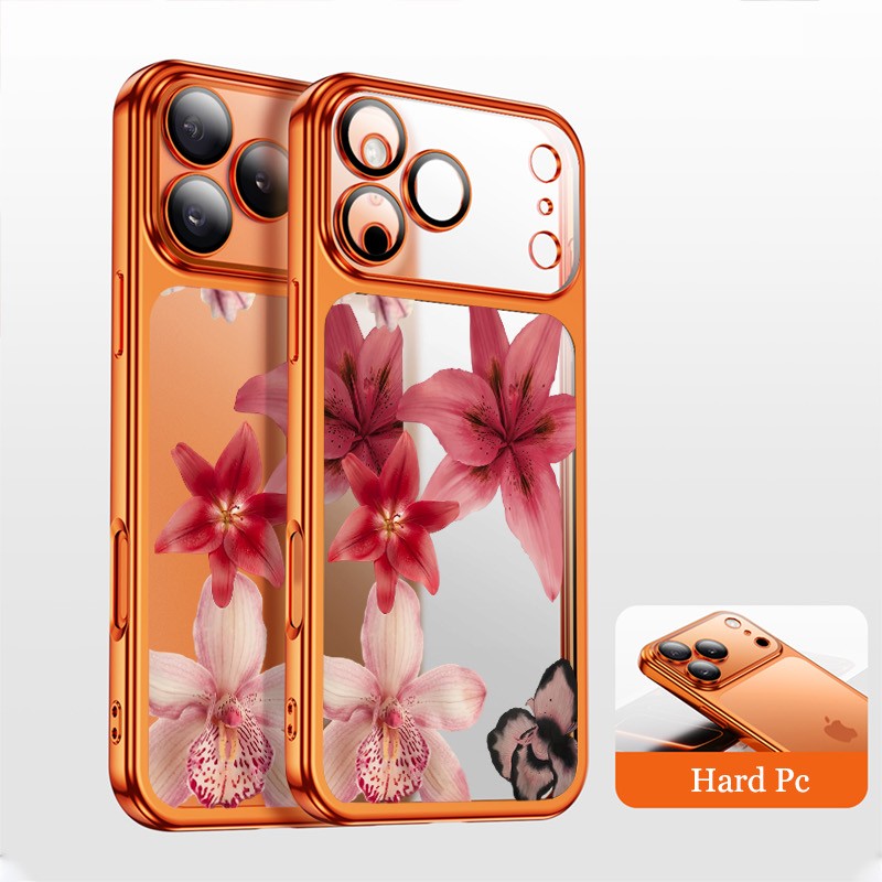 Image of Phone Case - Wooden Phone Case Featuring A Lily , Suitable For Iphone 17, 16, 15, 14, 13, And 12 Pro Max, As Well As . Shockproof And Compatible With Magsafe