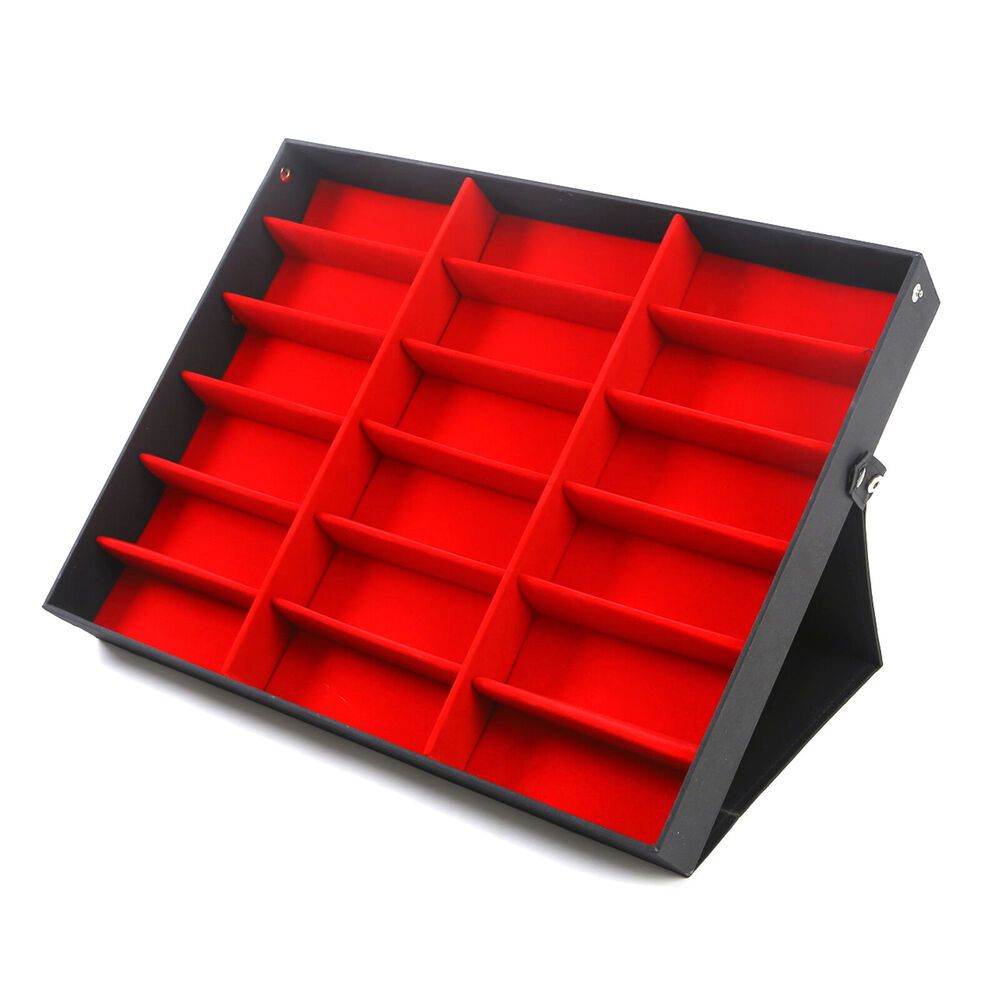 

18 Grids Glasses Glasses Display Storage Case Box Organizer Holder Storage