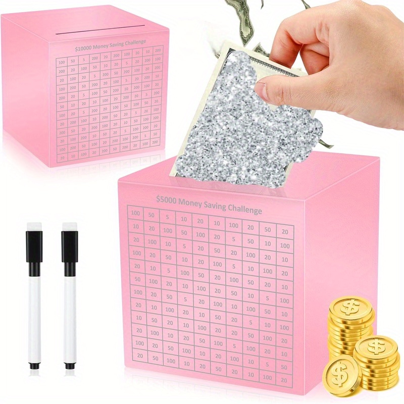Saving韓国製◇セービングボックス◇チャレンジ30 ピンクベア 貯金