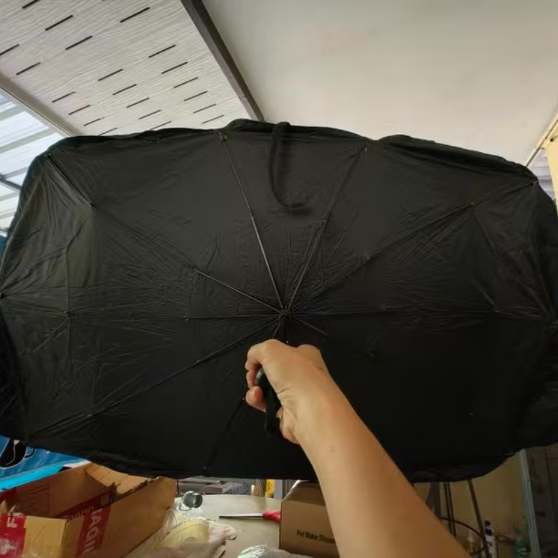 2026 New Car Sunshade For Front Windshield, Sun Protection And Heat Insulation Sun Visor, Blackout Curtain, Car Interior Windshield Cover, Small Car Sunshade Umbrella