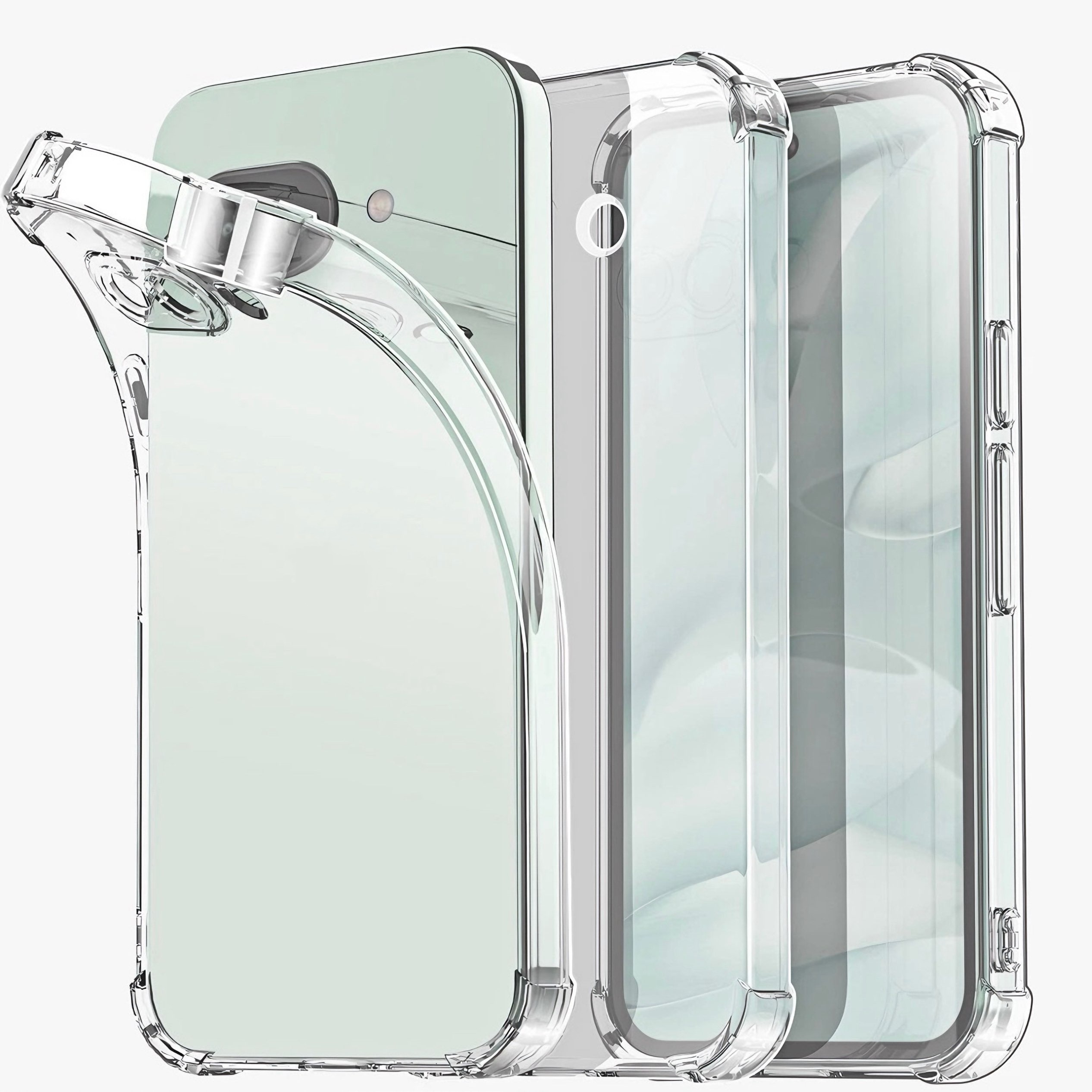 TEMU Phone Case - Transparent And Pc Phone Case, For Google Pixel 10a 9a 8a, Shockproof Anti-yellowing Lens All-inclusive - Clear