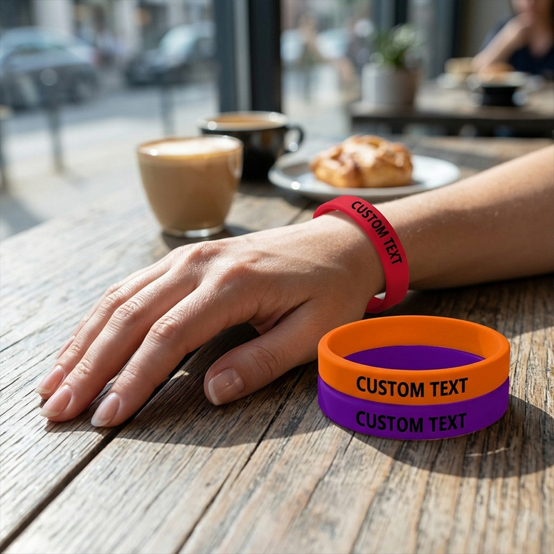 Custom Silicone Wristbands 180pcs Pack, Gift for Her/Him