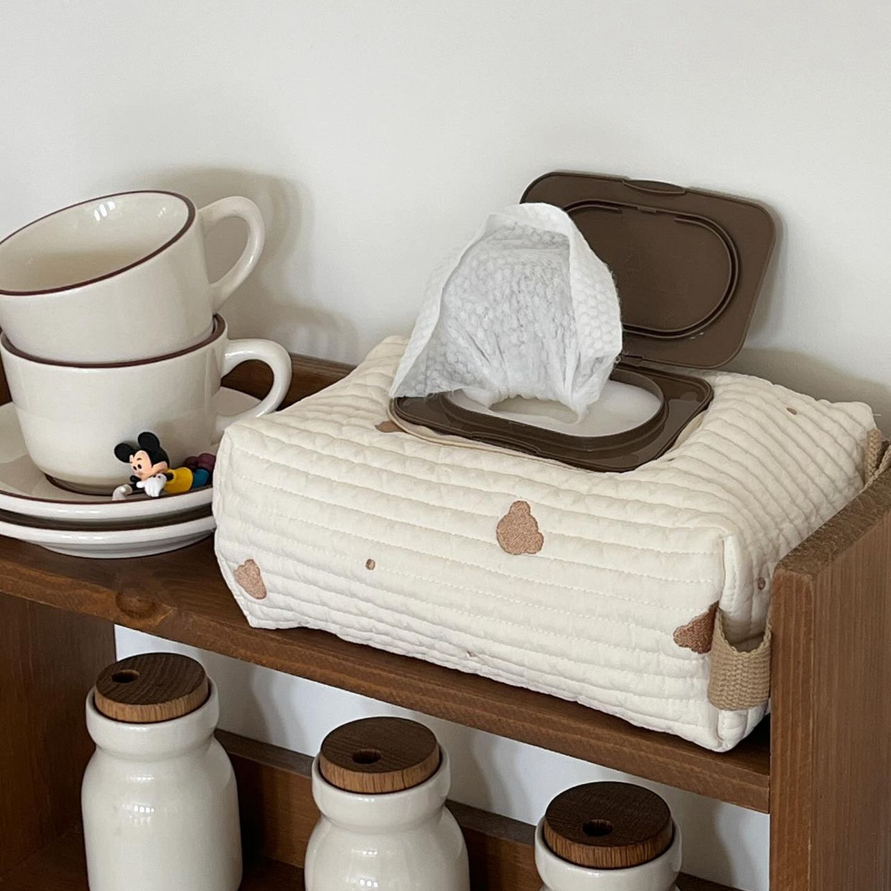 Korean Cute Multi-functional Stroller Wipe Buggy Bag Buckle Hanging Tissue Box: retailer-supplied image