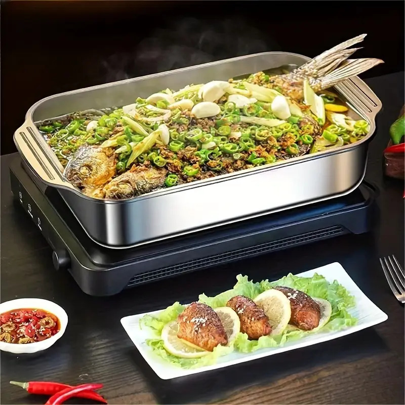 2pcs Oversized Heavy Duty Stainless Steel Bakeware with Lid-Non... product image 6