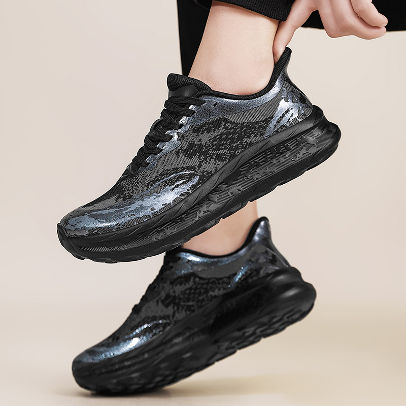 High-Quality Knit Upper Wide-Toe Sports Shoes