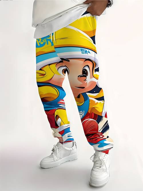 mens trousers with rich and white sneakers