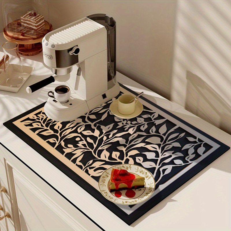 1pc drying mat for tableware water absorbing mat for bowls and dishes protective mat for washing machines and dryers countertop water absorbing mat sink drainage mat soft faucet water absorbing mat sink cup mat kitchen supplies bathroom supplies 30  8inx40cm 15 7in hzk lsd 2060 8