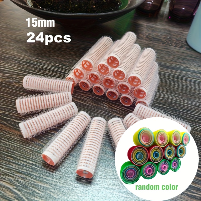 E-shop 24 Stück Selbsthaftende Lockenwickler | Haarstyling-Tools mit Klebe- und Saugfunktion, erhältlich in den Größen 15 mm/25 mm/36 mm/44 mm/54 mm,