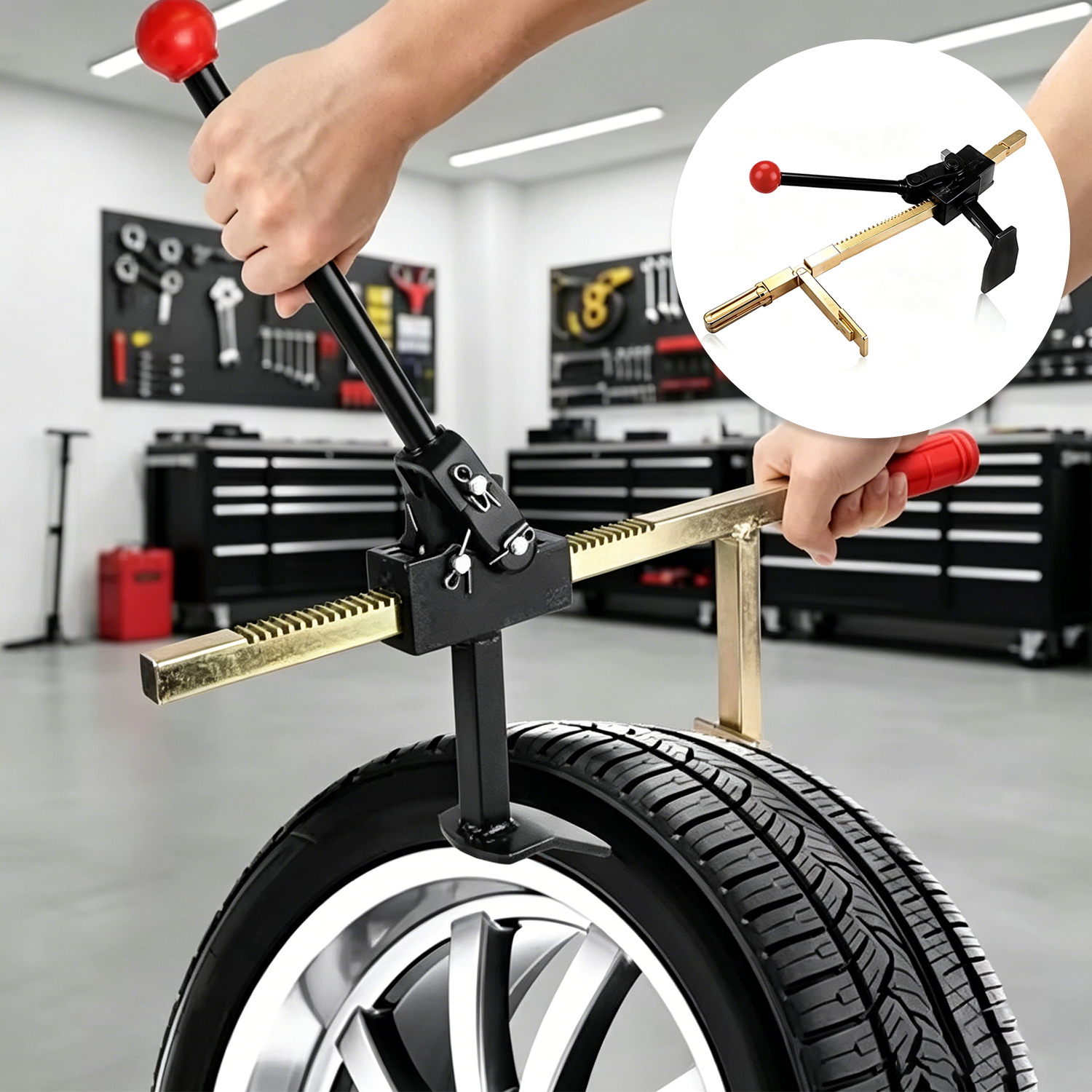 Image of Durable Steel Tire Removal Pliers, Heavy-duty Manual Tire Removal Clips, Portable Motorcycle And Electric Bicycle Tire Repair And Replacement Tools