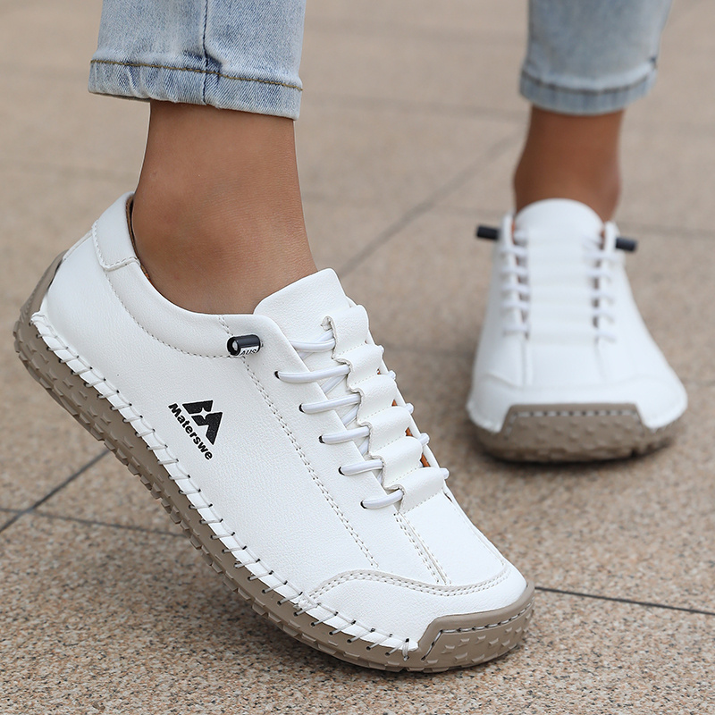 TEMU Women's Plus Size Wide Toe Box Casual Sneakers, Featuring Convenient No-tie Laces For , Breathable For , Available In Multiple Colors. Versatile