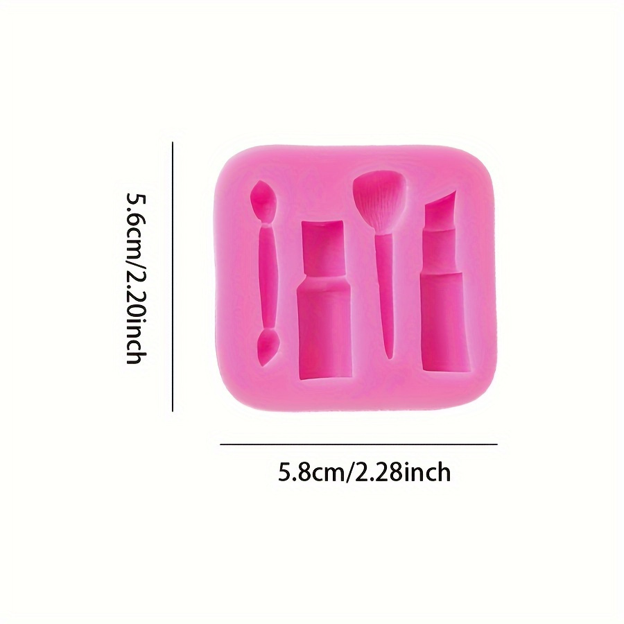 1pc Silicone Makeup Tool Mold, Crafting Mold For Candles, Soap, Clay, Gypsum, Crystal Epoxy Resin - Durable And Flexible Diy Casting Mold