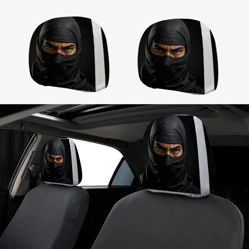 print car headrest cover 2d flat suitable for     car interior decoration   interior decor     for car interior additions Product details 6