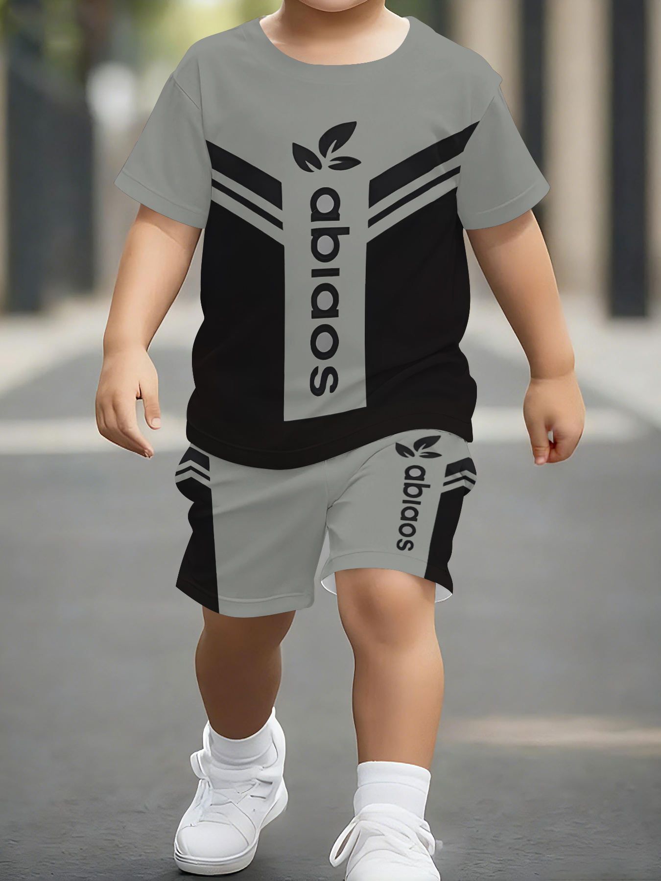 boys fashion outfit suitable for   and cool print for outdoor