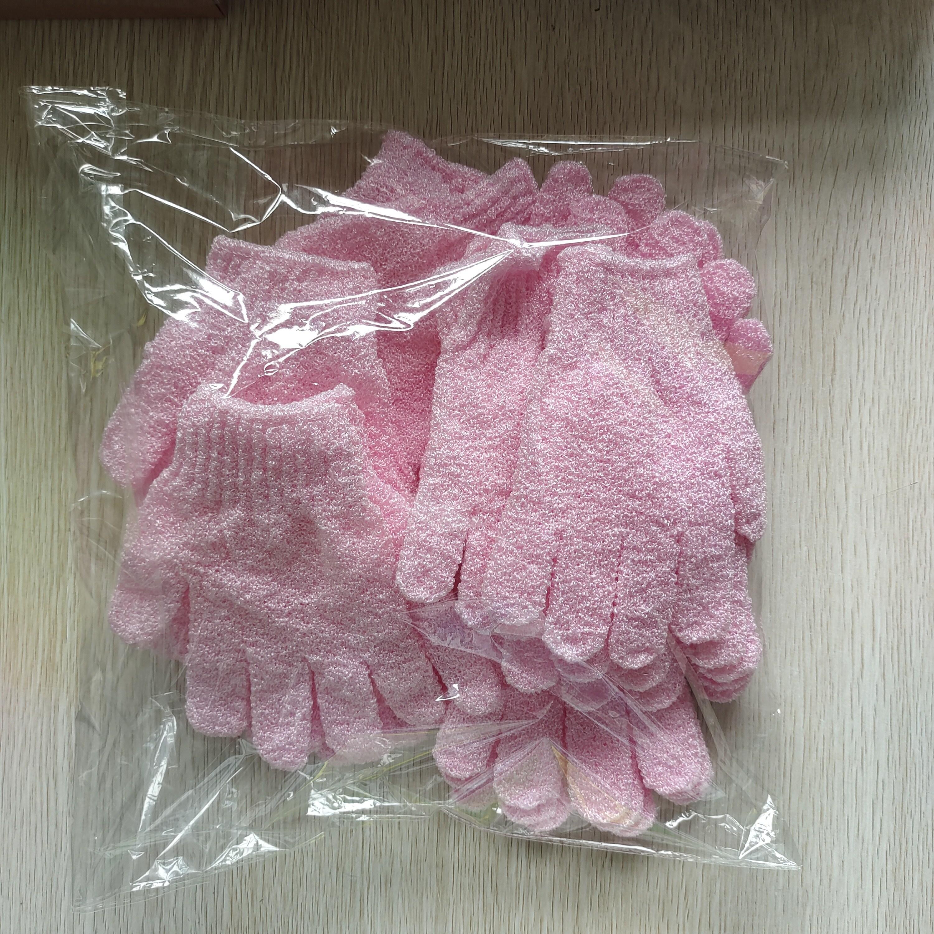 TEMU Pairs Of Dual-sided Exfoliating Shower Gloves, Ideal For Spa Treatments, Massages, And Body Scrubs, Perfect Bath Additions