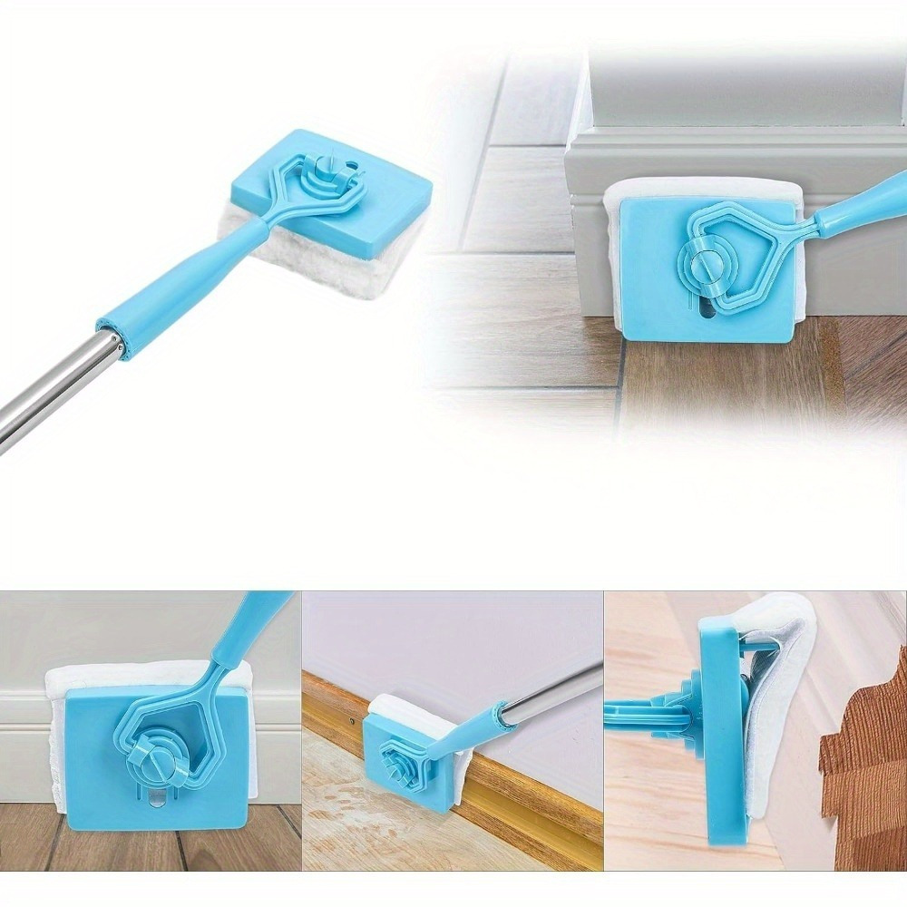 TEMU Home Dust Cleaning Brush Cleaner Mop Extendable Microfiber Home Cleaning Brush