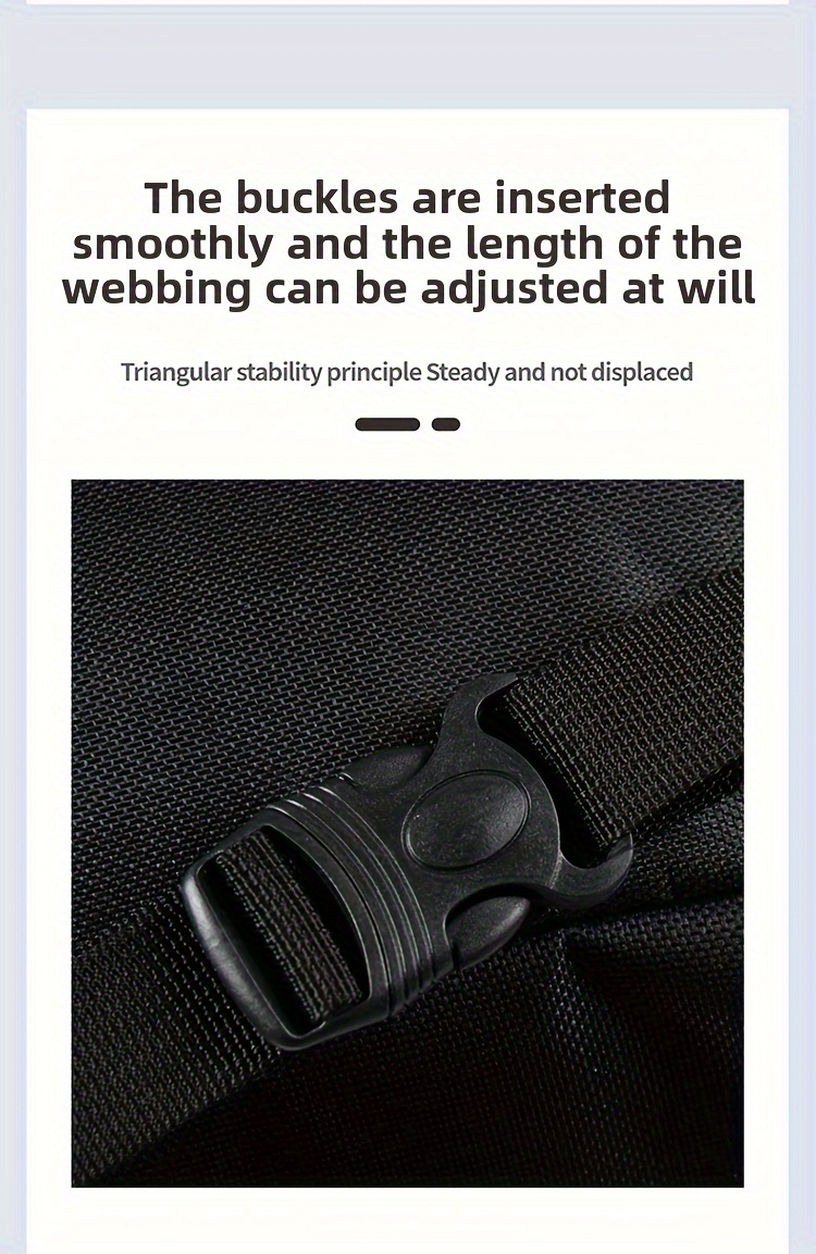 1pc white black motorcycle storage bag adjustable strap large capacity for commuting and travel durable electric bike saddlebag ideal gift for essential for comfortable rides Product details 1