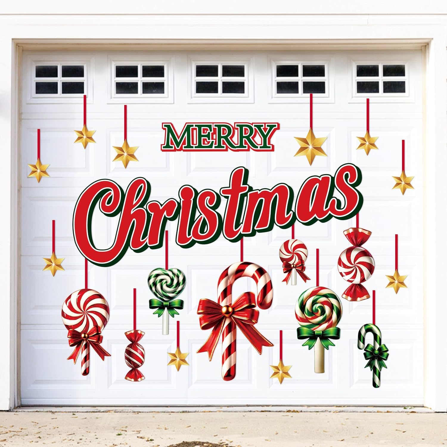 8pz Magneti Natalizi per Porte da Garage, Magneti Palline di Natale Decorazioni Magnetiche Auto per Natale Interni Esterni Decorazioni per la