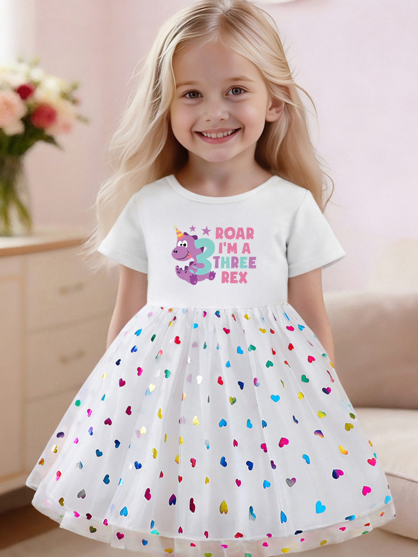blue dress for baby girl Dinosaur Twirl Dress w/ Pockets 2-10Y