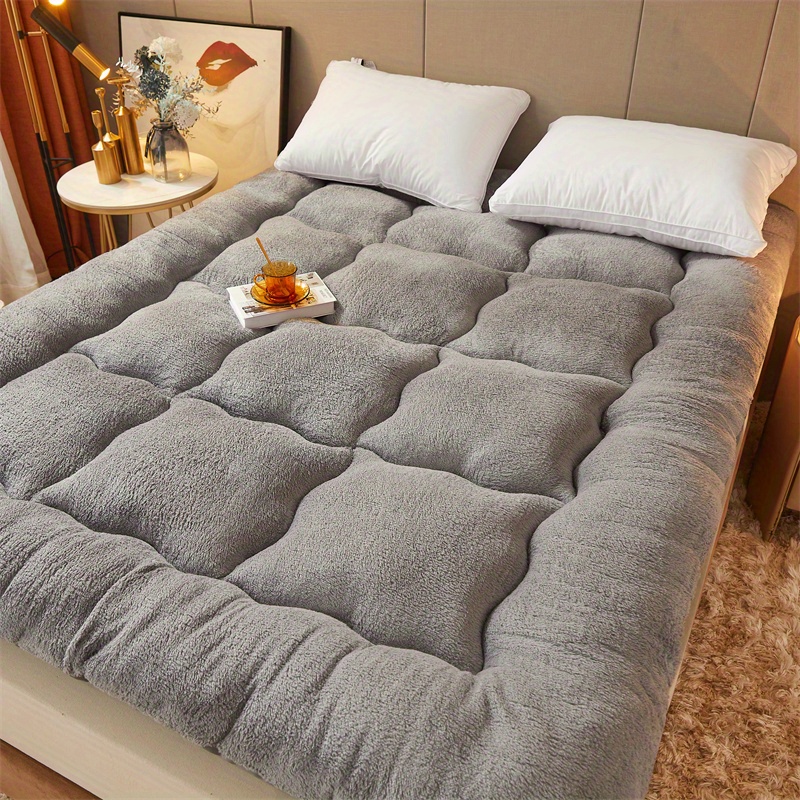 Thickened warm mattress pad, bed mattress, seat cushion, dormitory mattress, floor cushion, back cushion, soft cushion, foldable, home use, bed base pad, single and double sizes, suitable for all seasons