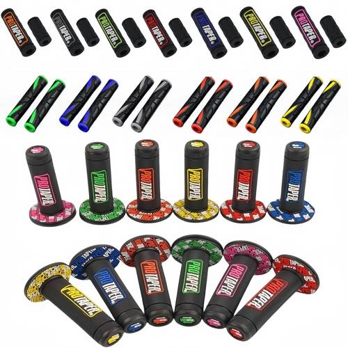 6pcs set 7 8 22mm pair universal handle grips gel brake handle pair of brake lever covers gear shift protective cover non slip rubber motorcycle handlebar grips set a pair of handlebar grips a pair of non slip brake protective covers