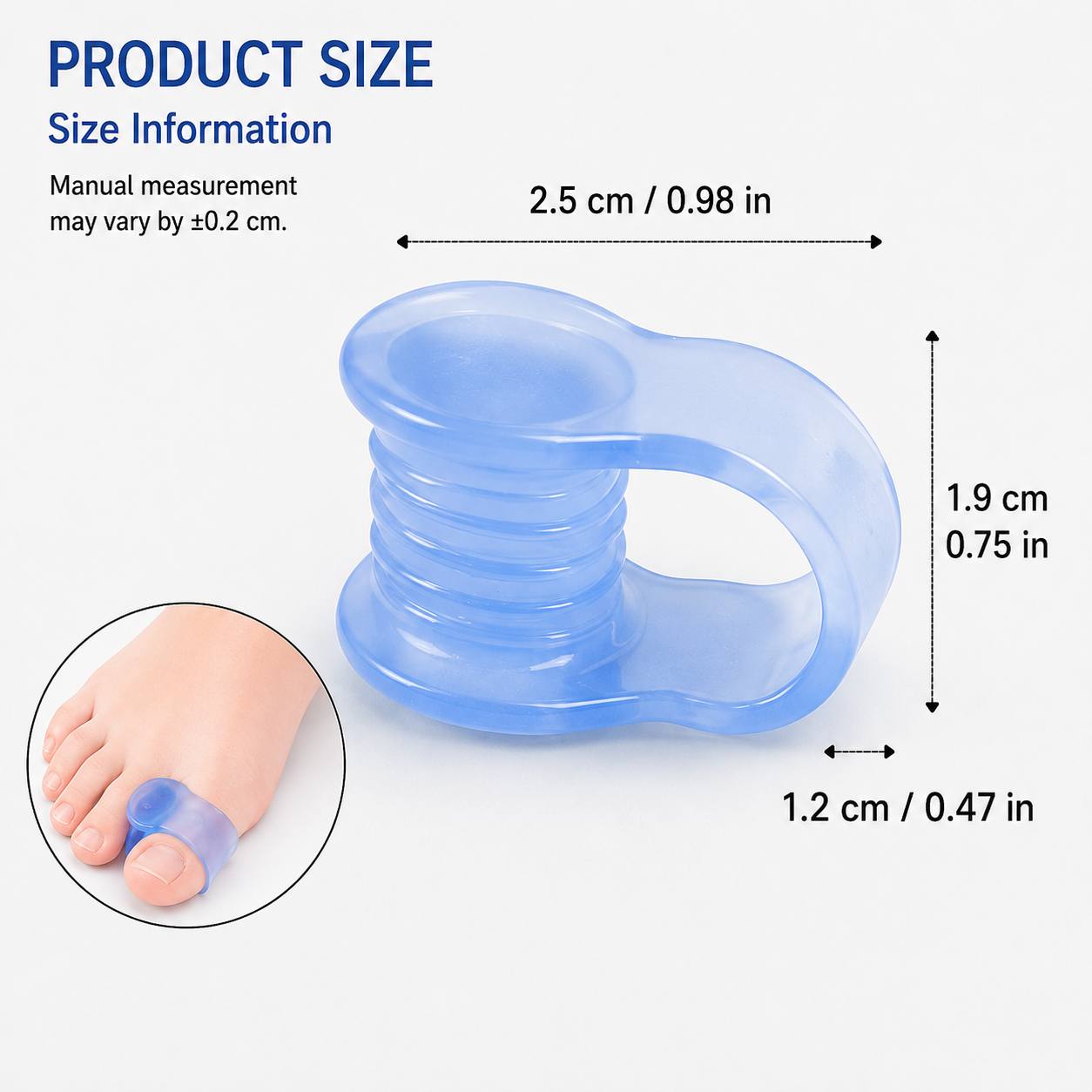 Soft Big Toe Separator for Foot Care and Comfort