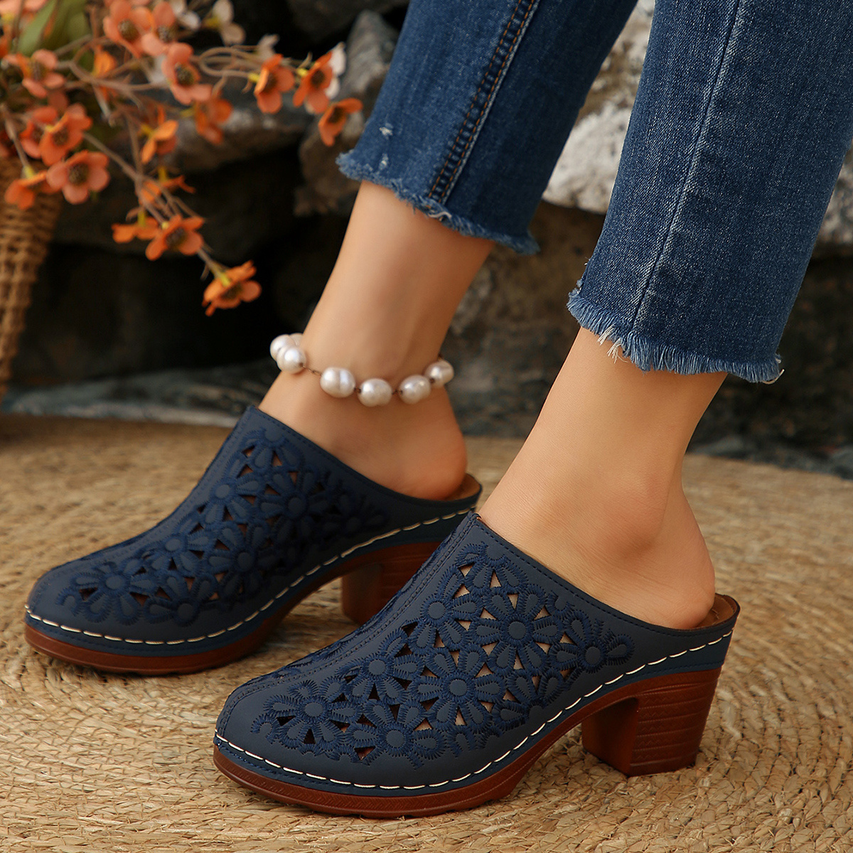 women's dress mules and slides FOWT Women Elegant Knot Strap Pointed Toe Slip on Flat Slippers Indoor Outdoor Fashion Shoes Size 4 Beige a wide single band new summer womens hollow floral